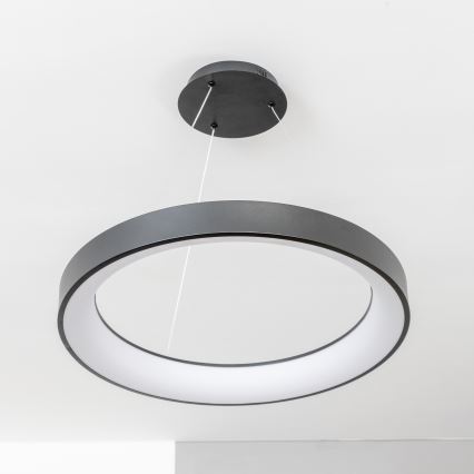 BRILAGI - Lámpara colgante LED regulable suspendida por cable FALCON II LED/99W/230V 3000-6500K diámetro 60 cm negra + mando a distancia