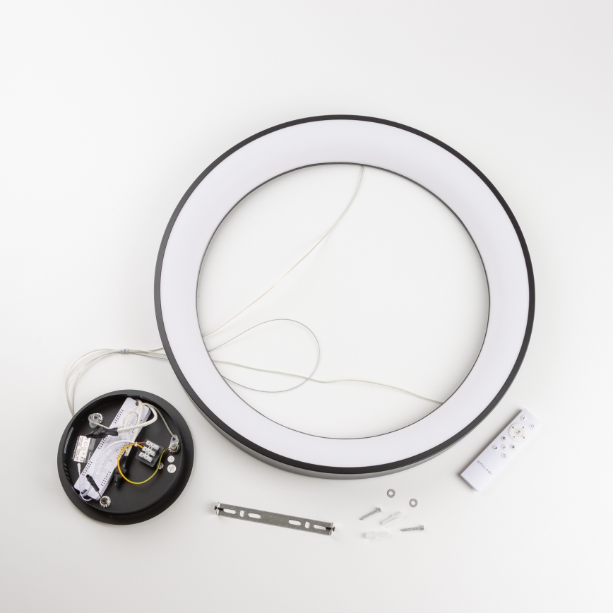 BRILAGI - Lámpara colgante LED regulable suspendida por cable FALCON II LED/99W/230V 3000-6500K diámetro 60 cm negra + mando a distancia