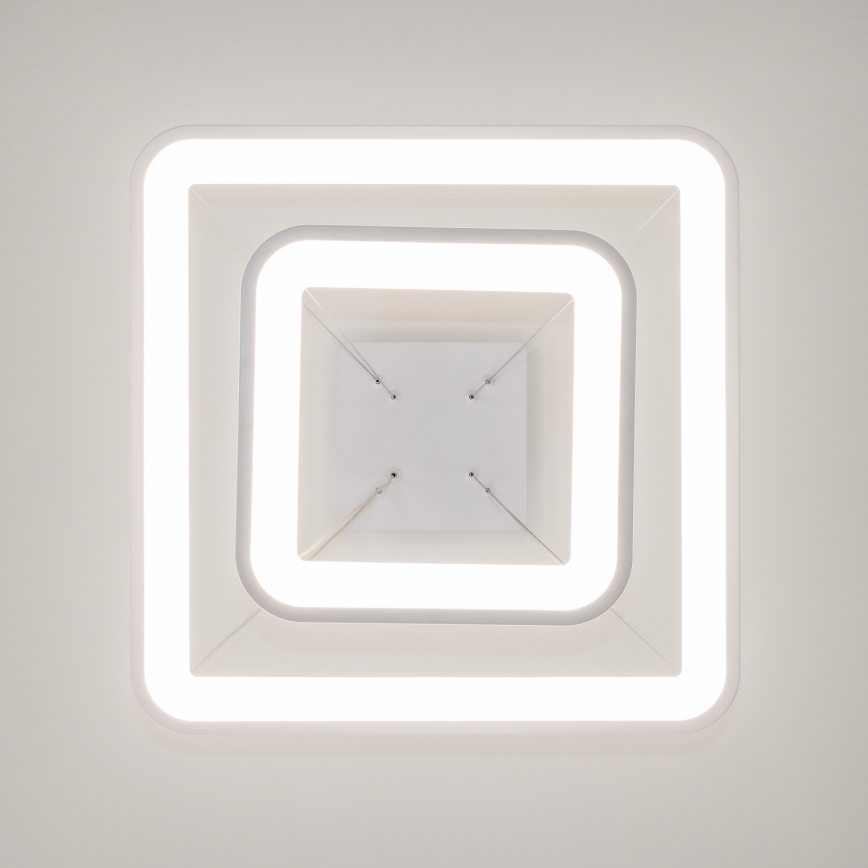 Brilagi - Lámpara colgante LED regulable FALCON SLIM LED/78W/230V 3000-6500K 50x50 cm blanca + mando a distancia