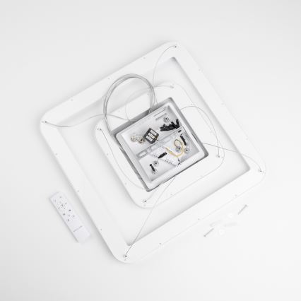 Brilagi - Lámpara colgante LED regulable FALCON SLIM LED/78W/230V 3000-6500K 50x50 cm blanca + mando a distancia