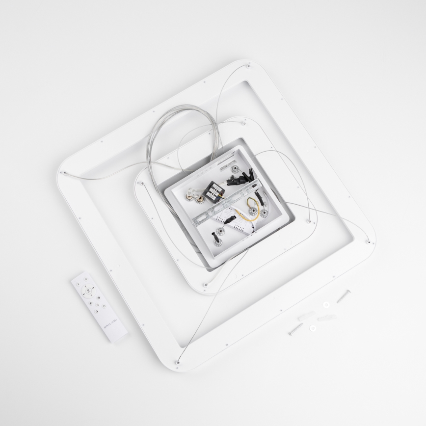 Brilagi - Lámpara colgante LED regulable FALCON SLIM LED/78W/230V 3000-6500K 50x50 cm blanca + mando a distancia