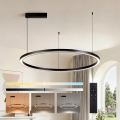 Brilagi - Lámpara colgante LED regulable en cable PORTOFINO LED/60W/230V 3000-6000K Ø 80 cm negra + mando a distancia