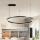 Brilagi - Lámpara colgante LED regulable en cable PORTOFINO LED/60W/230V 3000-6000K Ø 80 cm negra + mando a distancia