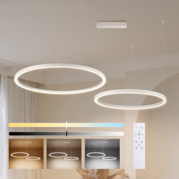 Brilagi - Lámpara colgante LED regulable en cable PORTOFINO LED/98W/230V 3000-6000K blanca + mando a distancia