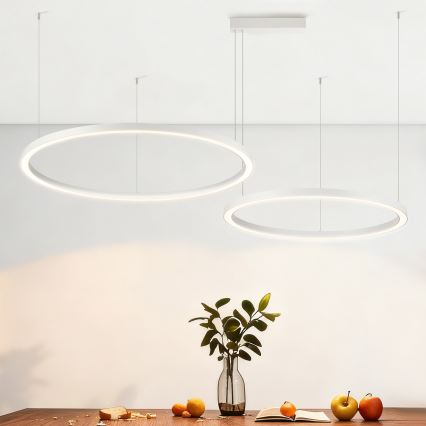 Brilagi - Lámpara colgante LED regulable con cable PORTOFINO LED/98W/230V 3000-6000K blanco + control remoto