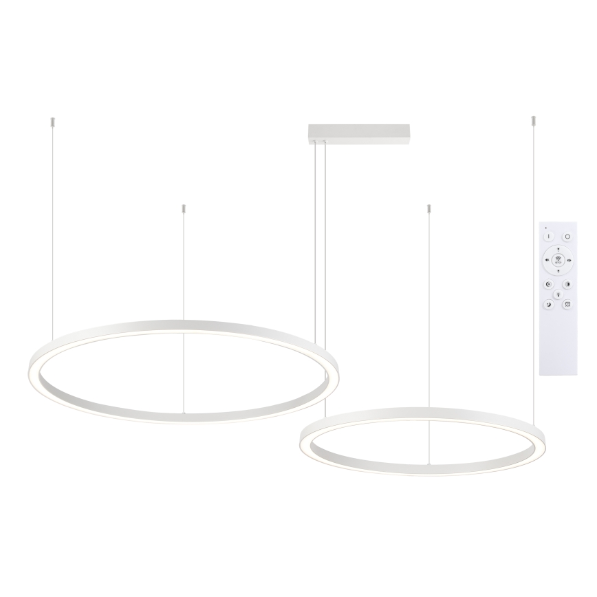 Brilagi - Lámpara colgante LED regulable con cable PORTOFINO LED/98W/230V 3000-6000K blanco + control remoto