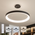 Brilagi - Lámpara colgante LED regulable FALCON II LED/108W/230V 3000-6500K Ø 80 cm negra + mando a distancia