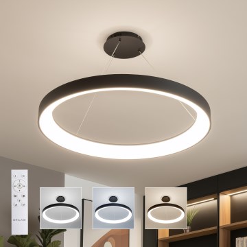 Brilagi - Lámpara colgante LED regulable FALCON II LED/108W/230V 3000-6500K Ø 80 cm negra + mando a distancia