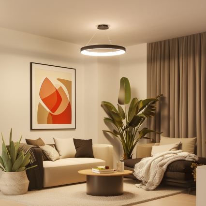 Brilagi - Lámpara colgante LED regulable FALCON II LED/108W/230V 3000-6500K Ø 80 cm negra + mando a distancia