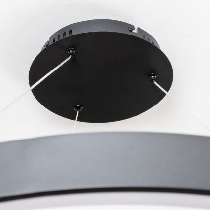 Brilagi - Lámpara colgante LED regulable FALCON II LED/108W/230V 3000-6500K Ø 80 cm negra + mando a distancia
