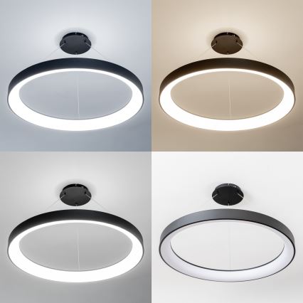 Brilagi - Lámpara colgante LED regulable FALCON II LED/108W/230V 3000-6500K Ø 80 cm negra + mando a distancia