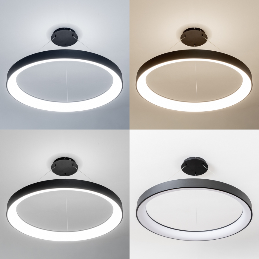 Brilagi - Lámpara colgante LED regulable FALCON II LED/108W/230V 3000-6500K Ø 80 cm negra + mando a distancia