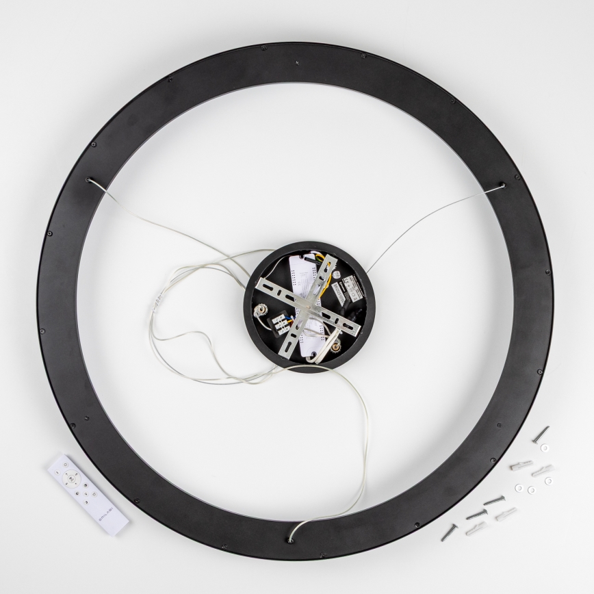 Brilagi - Lámpara colgante LED regulable FALCON II LED/108W/230V 3000-6500K Ø 80 cm negra + mando a distancia