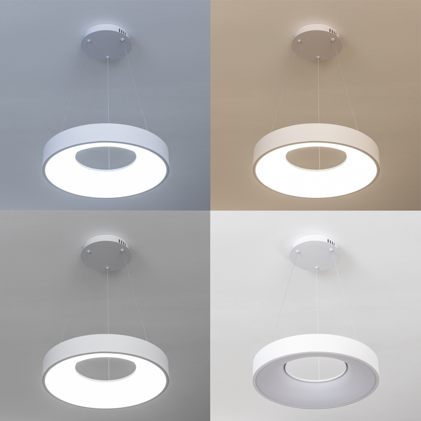 Brilagi - Lámpara colgante LED regulable con cable FALCON II LED/67W/230V 3000-6500K diám. 40 cm blanco + mando a distancia
