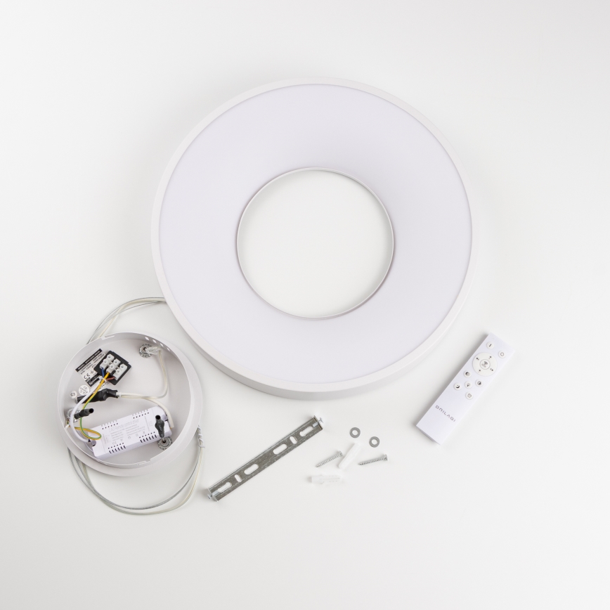 Brilagi - Lámpara colgante LED regulable con cable FALCON II LED/67W/230V 3000-6500K diám. 40 cm blanco + mando a distancia