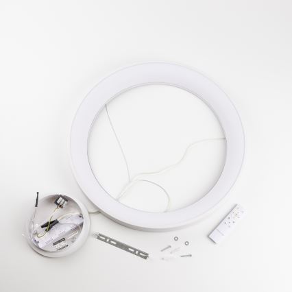 Brilagi - Lámpara colgante LED regulable FALCON II LED/99W/230V 3000-6500K Ø 60 cm color blanco + control remoto