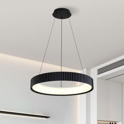 Brilagi - Lámpara colgante LED regulable suspendida por cable FALCON MODERN LED/54W/230V 3000-6500K diámetro 60 cm negra + mando a distancia