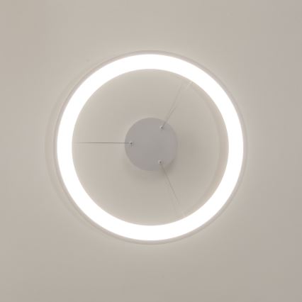 Brilagi - Lámpara colgante LED regulable con cable de suspensión FALCON SLIM LED/42W/230V 3000-6500K Ø 50 cm blanca + control remoto