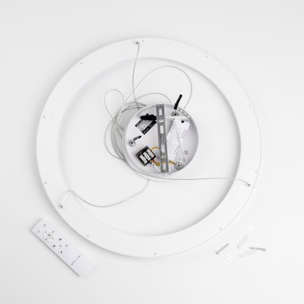 Brilagi - Lámpara colgante LED regulable con cable de suspensión FALCON SLIM LED/42W/230V 3000-6500K Ø 50 cm blanca + control remoto