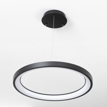 Brilagi - Lámpara colgante LED regulable con cable FALCON SLIM LED/42W/230V 3000-6500K Ø 50 cm negra + mando a distancia
