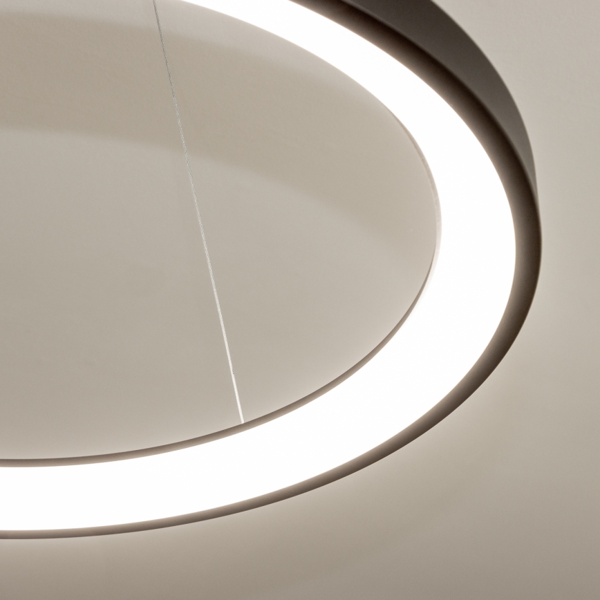 Brilagi - Lámpara colgante LED regulable con cable FALCON SLIM LED/42W/230V 3000-6500K Ø 50 cm negra + mando a distancia