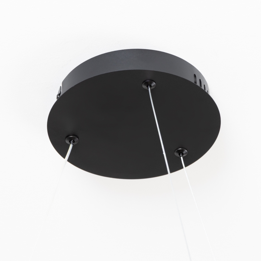 Brilagi - Lámpara colgante LED regulable con cable FALCON SLIM LED/42W/230V 3000-6500K Ø 50 cm negra + mando a distancia