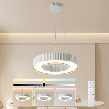 Brilagi - Lámpara colgante LED regulable LUMIX LED/48W/230V 3000-6000K blanca, diámetro 50 cm + mando a distancia