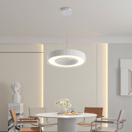 Brilagi - Lámpara colgante LED regulable LUMIX LED/48W/230V 3000-6000K blanca, diámetro 50 cm + mando a distancia