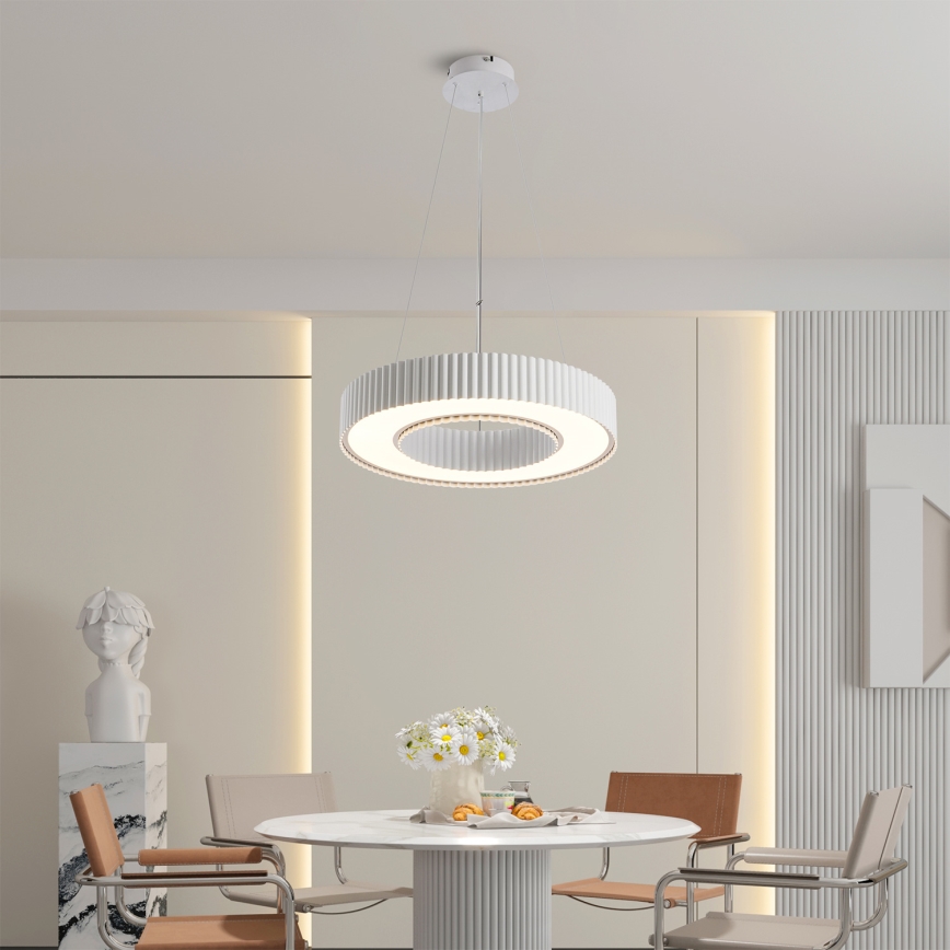 Brilagi - Lámpara colgante LED regulable LUMIX LED/48W/230V 3000-6000K blanca, diámetro 50 cm + mando a distancia