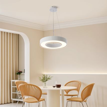 Brilagi - Lámpara colgante LED regulable LUMIX LED/48W/230V 3000-6000K blanca, diámetro 50 cm + mando a distancia