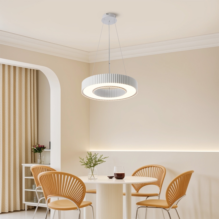 Brilagi - Lámpara colgante LED regulable LUMIX LED/48W/230V 3000-6000K blanca, diámetro 50 cm + mando a distancia