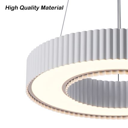 Brilagi - Lámpara colgante LED regulable LUMIX LED/48W/230V 3000-6000K blanca, diámetro 50 cm + mando a distancia