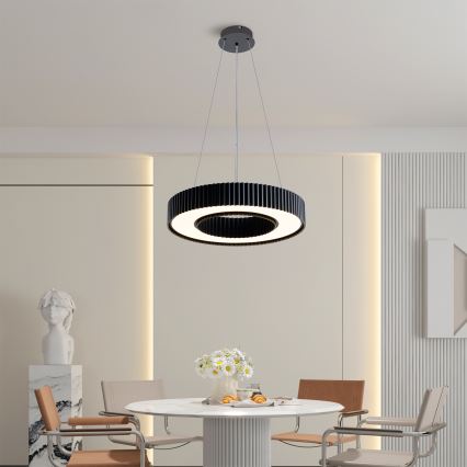 Brilagi - Lámpara colgante LED regulable con cable LUMIX LED/48W/230V 3000-6000K negro Ø 50 cm + mando a distancia