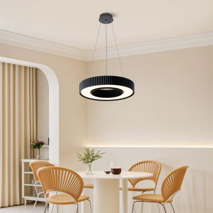 Brilagi - Lámpara colgante LED regulable con cable LUMIX LED/48W/230V 3000-6000K negro Ø 50 cm + mando a distancia