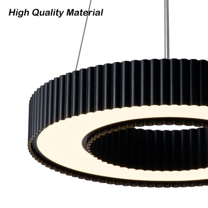Brilagi - Lámpara colgante LED regulable con cable LUMIX LED/48W/230V 3000-6000K negro Ø 50 cm + mando a distancia