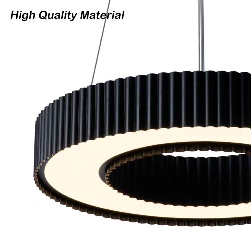 Brilagi - Lámpara colgante LED regulable con cable LUMIX LED/48W/230V 3000-6000K negro Ø 50 cm + mando a distancia