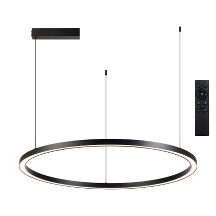 Brilagi - Lámpara colgante LED regulable en cable PORTOFINO LED/60W/230V 3000-6000K Ø 80 cm negra + mando a distancia