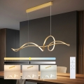 Brilagi - Lámpara colgante LED regulable SIGNATURE LED/55W/230V 3000-6000K 120x23 cm acabado dorado + mando a distancia