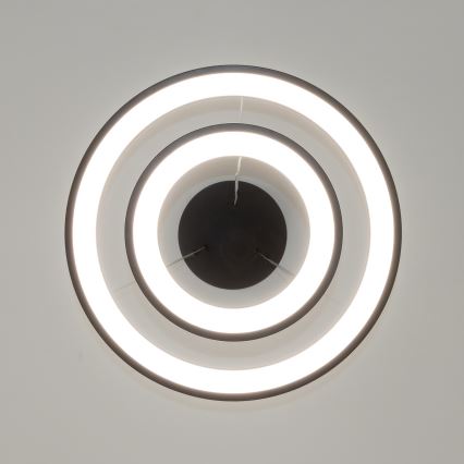 Brilagi - Lámpara colgante LED regulable FALCON SLIM LED/68W/230V 3000-6500K Ø 50 cm negra + control remoto
