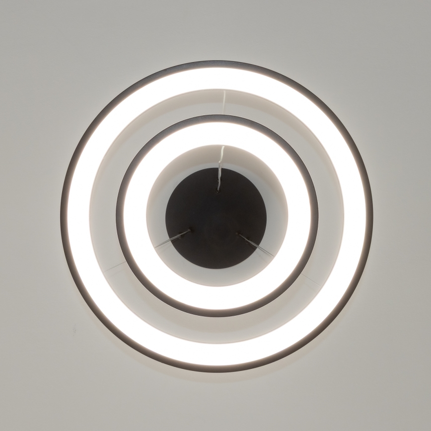 Brilagi - Lámpara colgante LED regulable FALCON SLIM LED/68W/230V 3000-6500K Ø 50 cm negra + control remoto