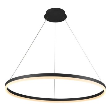 Brilagi - Lámpara colgante LED regulable suspendida en cable CIRCLE LED/55W/230V 3000-6500K Ø 80 cm negra + mando a distancia