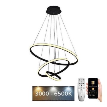Brilagi - Lámpara colgante LED regulable suspendida por cable CIRCLE LED/90W/230V 3000-6500K Ø 60 cm + control remoto