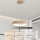Brilagi - Lámpara colgante LED regulable suspendida por cable FALCON MODERN LED/30W/230V 3000-6500K 40 cm beige + mando a distancia