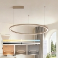 Brilagi - Lámpara colgante LED regulable suspendida por cable PORTOFINO LED/60W/230V 3000-6000K Ø 80 cm beige + mando a distancia