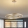 Brilagi - Lámpara colgante LED regulable suspendida por cable TWISTER LED/105W/230V 3000-6000K diámetro 100 cm dorado + mando a distancia