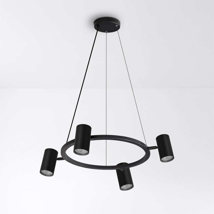 BRILAGI - Lámpara de suspensión LED RGBW regulable con cable SELE 4xGU10/6,5W/230V 2700-6500K negra
