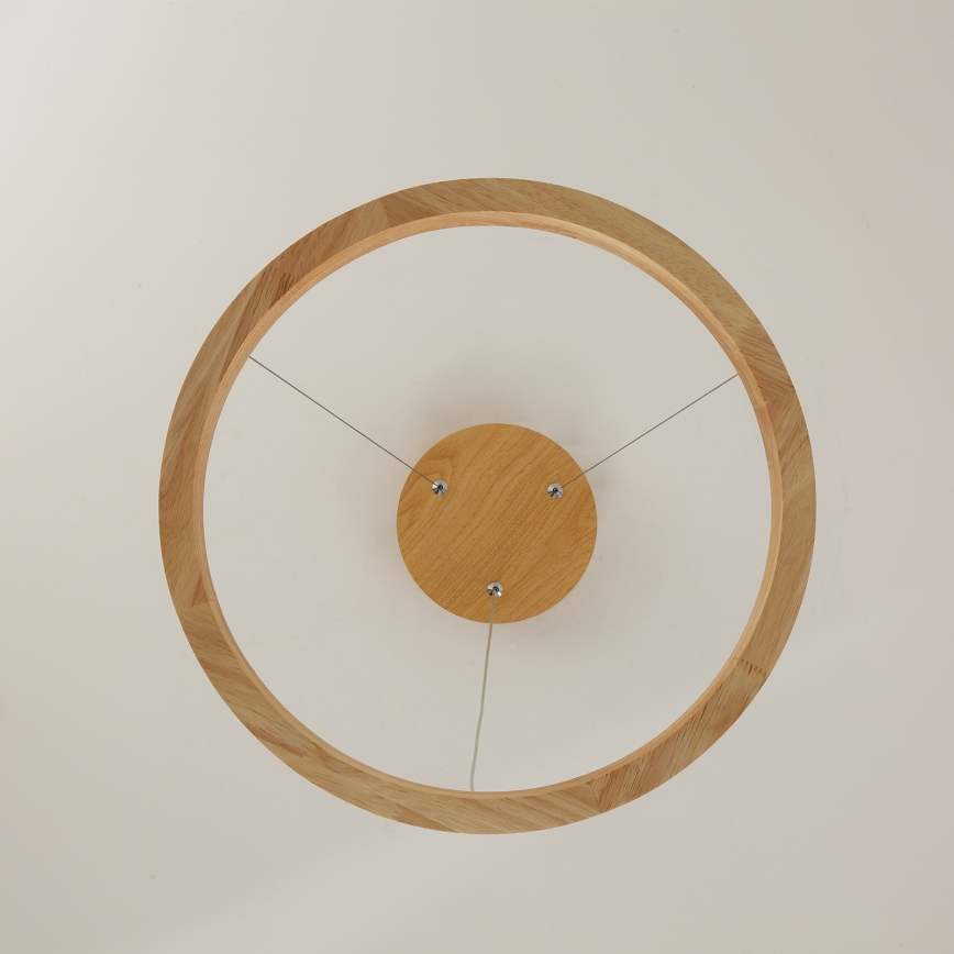 Brilagi - Lámpara colgante LED suspendida de cable UMEA WOOD LED/30W/230V, Ø 40 cm, madera