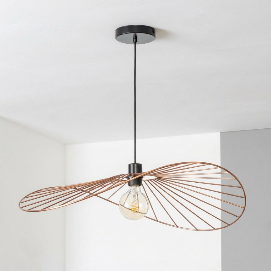 Brilagi - Lámpara colgante LED suspendida en cable CERIA WIRE 1xE27/40W/230V 60x80 cm bronce