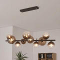Brilagi - Lámpara colgante LED suspendida por cable MILLA 10xG9/3W/230V marrón/marrón ahumado