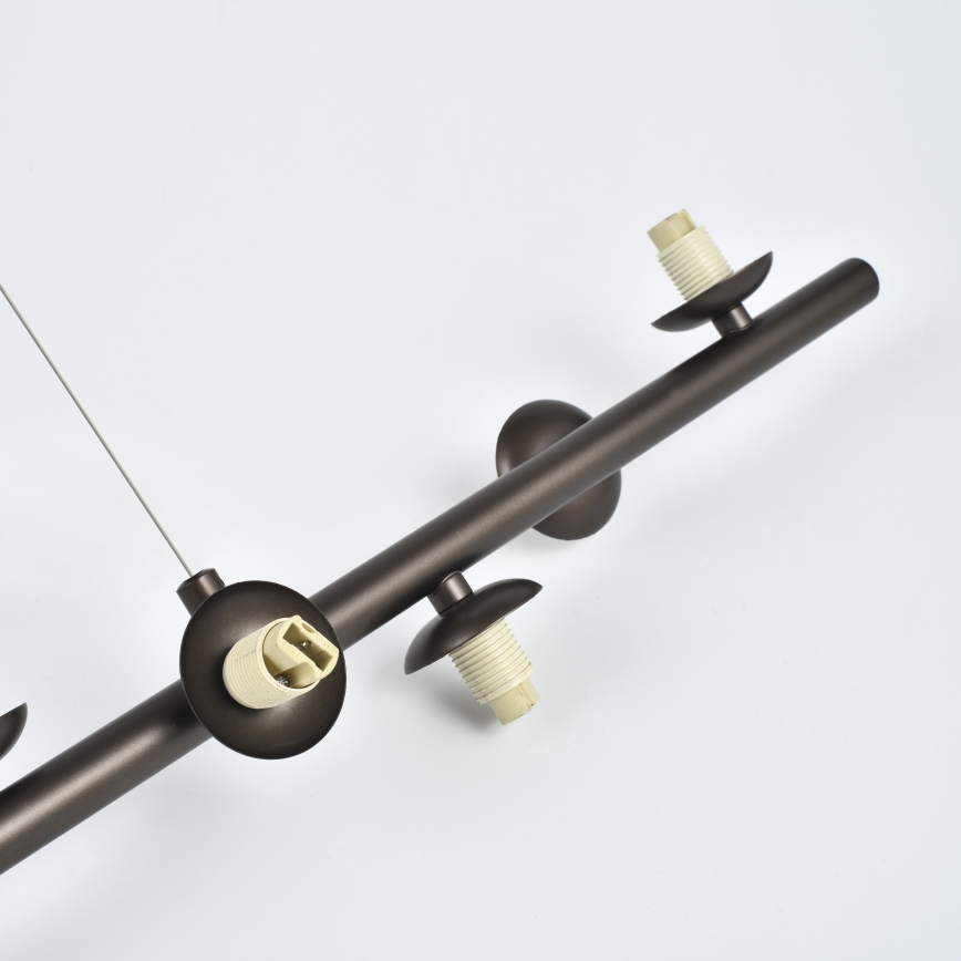 Brilagi - Lámpara colgante LED suspendida por cable MILLA 10xG9/3W/230V marrón/marrón ahumado
